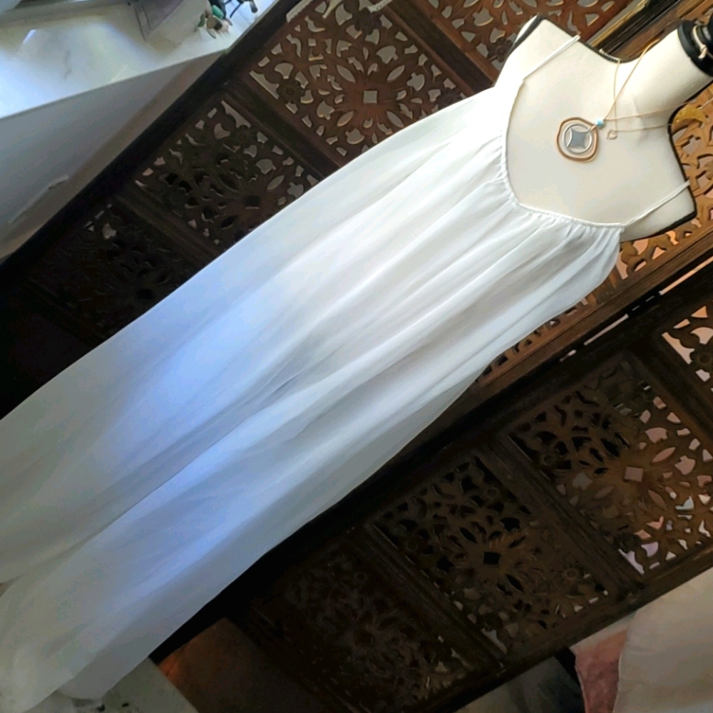 White Boho Pants Romper